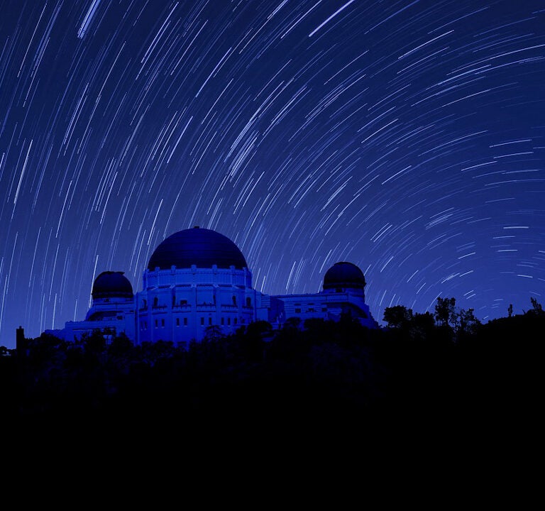 Griffith Observatory at night